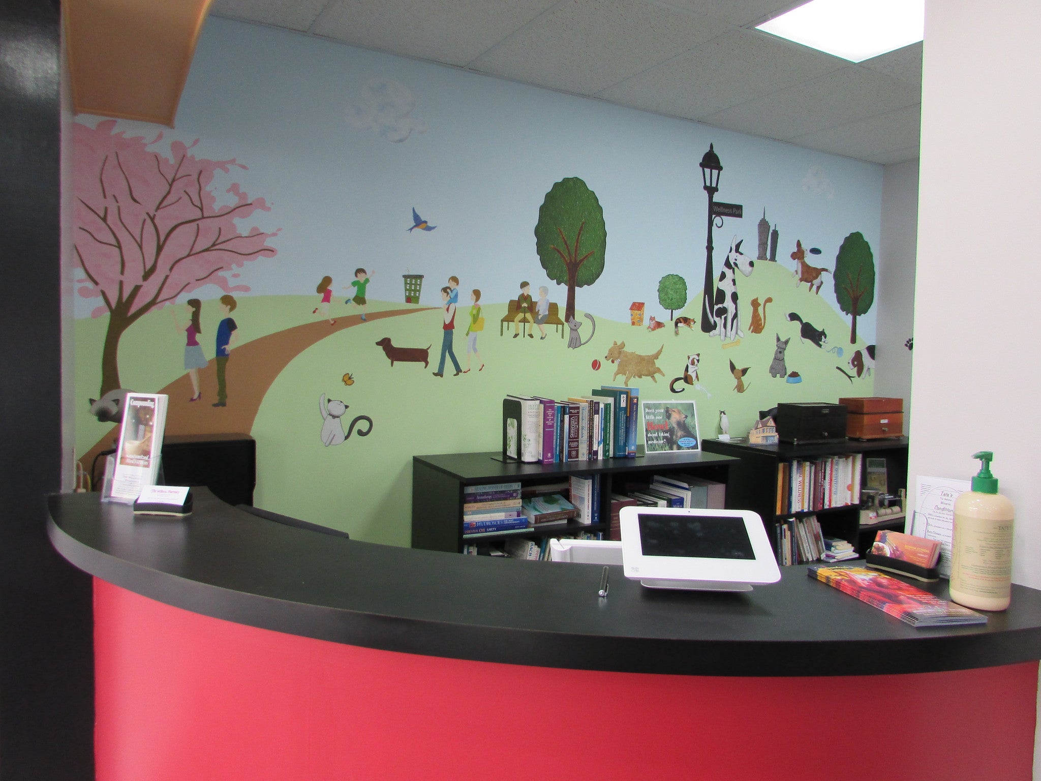 Pharmacy Puts People and Pets First With Paws Park Wall Mural - My Wonderful Walls
