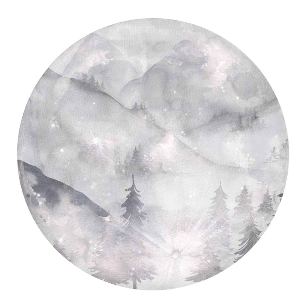 Forest Elk and Moon Wall Decal Set