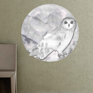 Moon Owl Wall Decal
