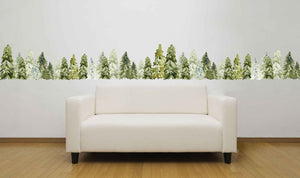 Pine Tree Wall Border Decal