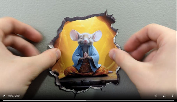 Meditation mouse decal video