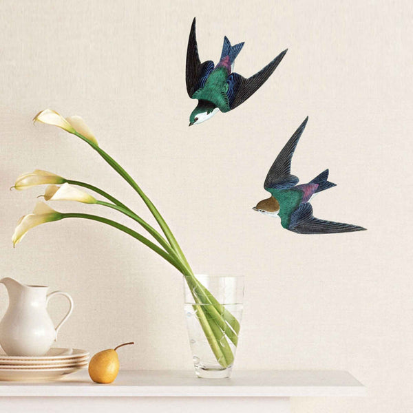 Swallow Bird Decals - Set of 2