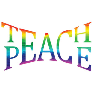 Teach Peace Wall Quote Decal