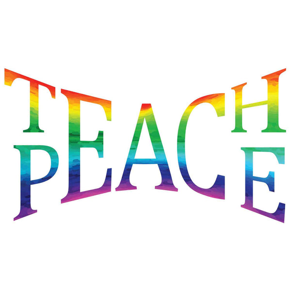 Teach Peace Wall Quote Decal