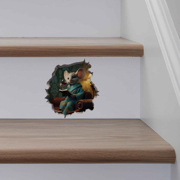 Wine Time Mouse Hole Decal - My Wonderful Walls