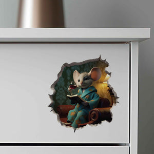 Wine Time Mouse Hole Decal - My Wonderful Walls