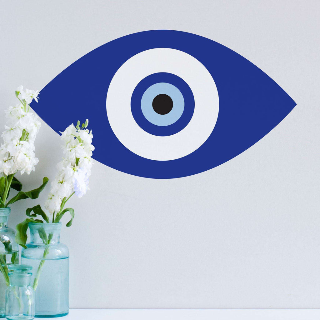Blue Evil Eye Wall Sticker Decal – My Wonderful Walls