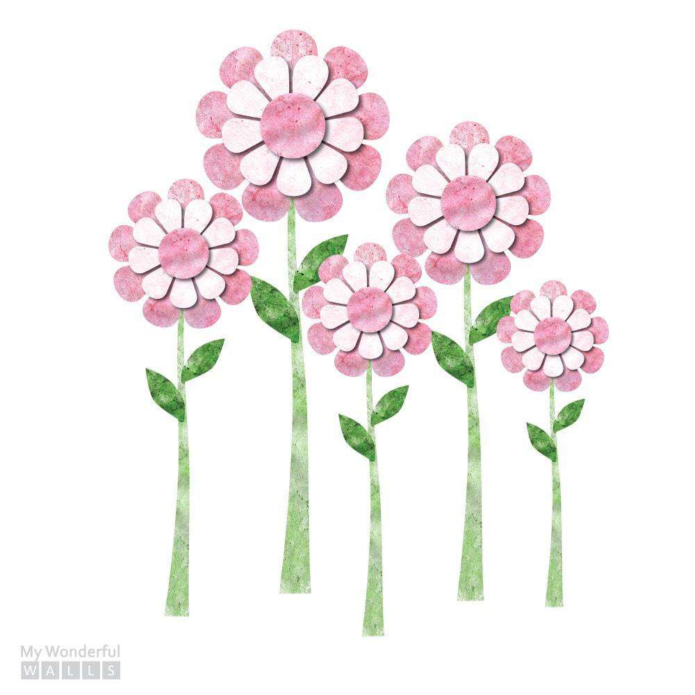Large Daisy Flower Wall Stickers
