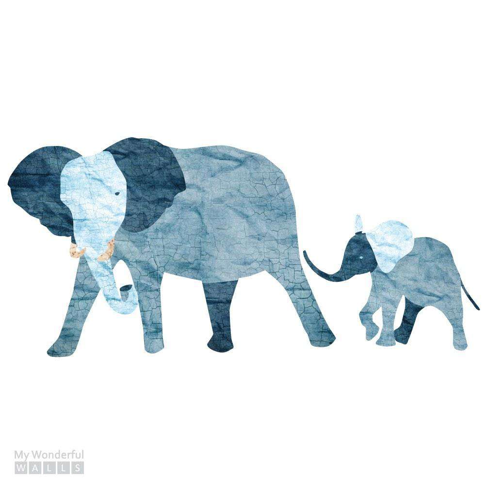 Elephant Duo Wall Sticker Set