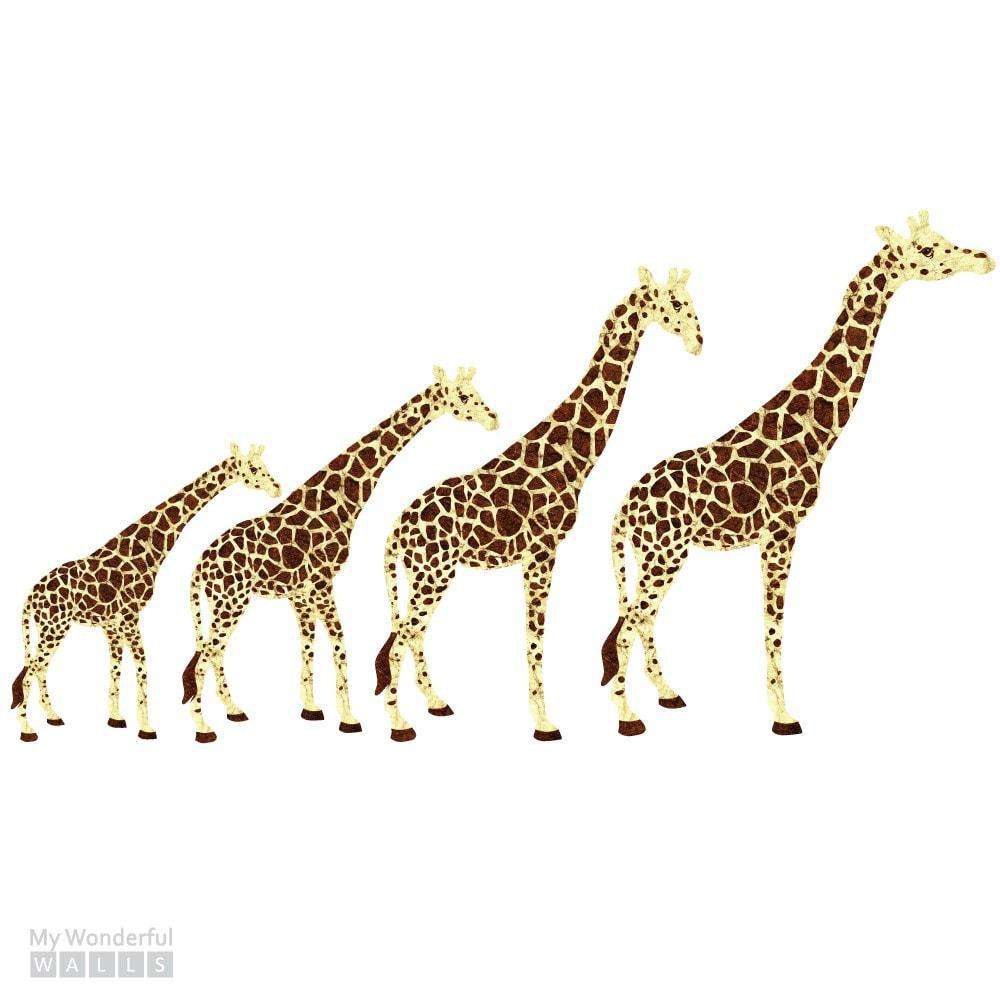 Giraffe Stickers - Set of 4