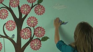 Splendid Flower Garden Wall Decal Sticker Kit - JUMBO SET