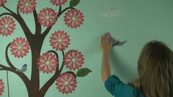 Splendid Flower Garden Wall Decal Sticker Kit - JUMBO SET