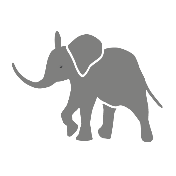 Baby Elephant Stencil