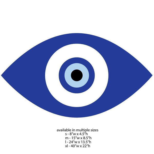Blue Evil Eye Wall Sticker Decal – My Wonderful Walls - My Wonderful Walls