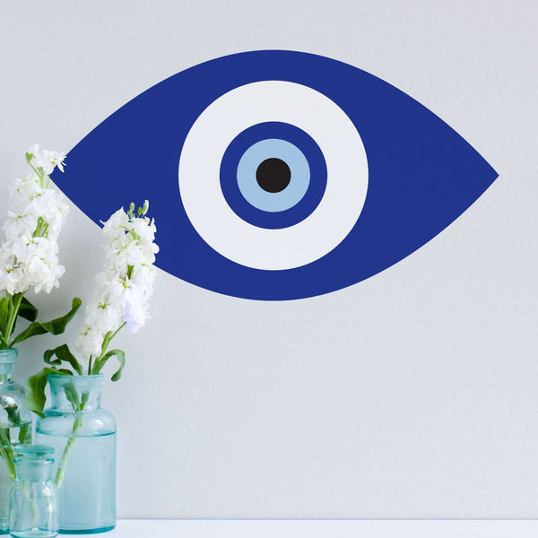 Blue Evil Eye Wall Sticker Decal – My Wonderful Walls - My Wonderful Walls