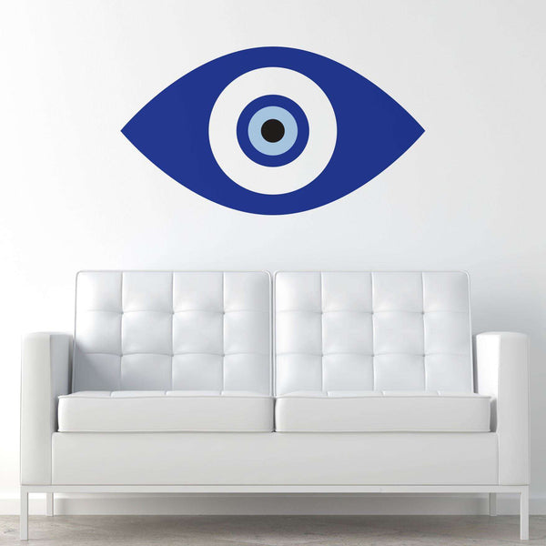 Blue Evil Eye Wall Sticker Decal – My Wonderful Walls - My Wonderful Walls