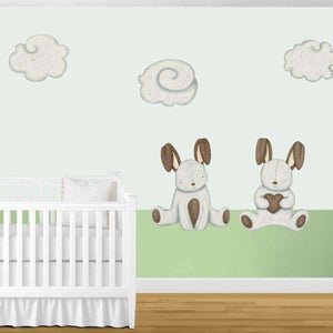 Bunny Rabbits and Cloud Wall Stickers - My Wonderful Walls