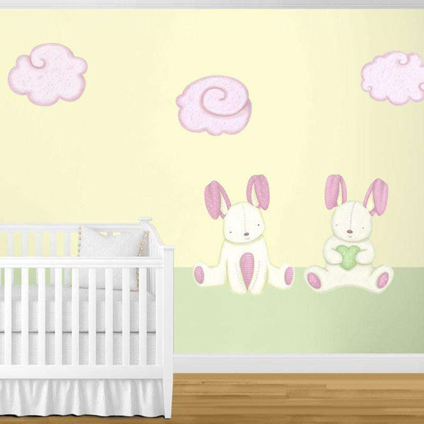 Bunny Rabbits and Cloud Wall Stickers - My Wonderful Walls
