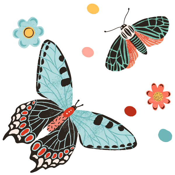 Butterfly Pattern Wall Decal Set - My Wonderful Walls
