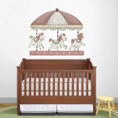 Carousel Wall Sticker – Decal - My Wonderful Walls
