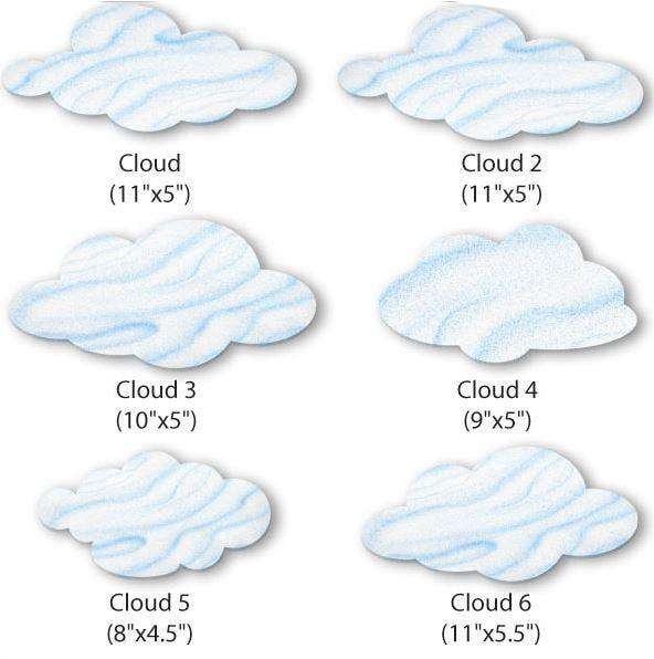 Cloud Wall Stickers Set 2 - My Wonderful Walls