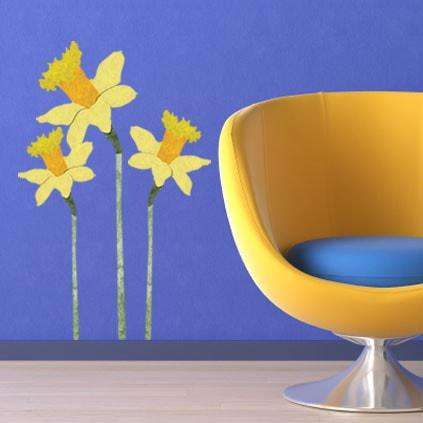 Daffodil Trio Wall Stickers - My Wonderful Walls