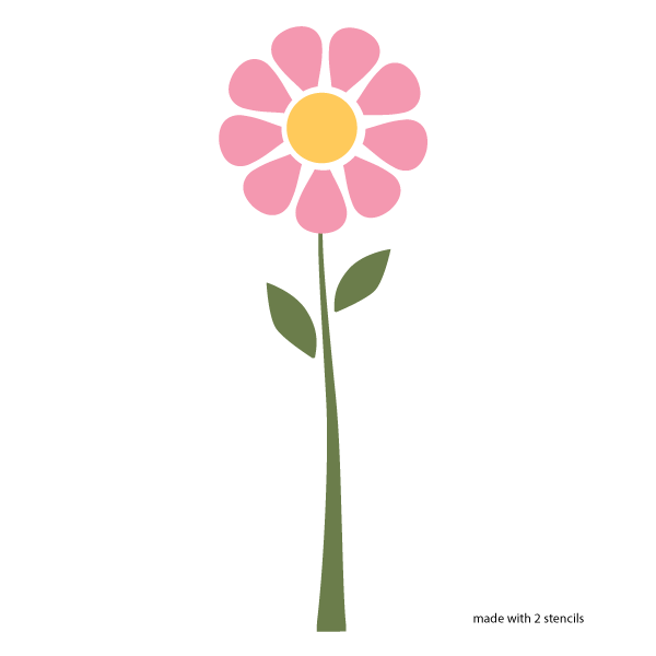 Daisy Flower Stencil
