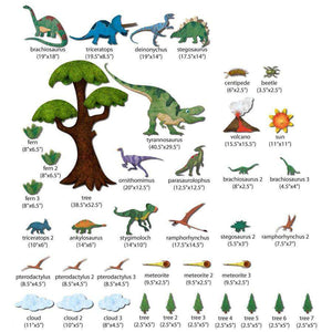 Dinosaur Wall Sticker Decal Kit - JUMBO SET - My Wonderful Walls