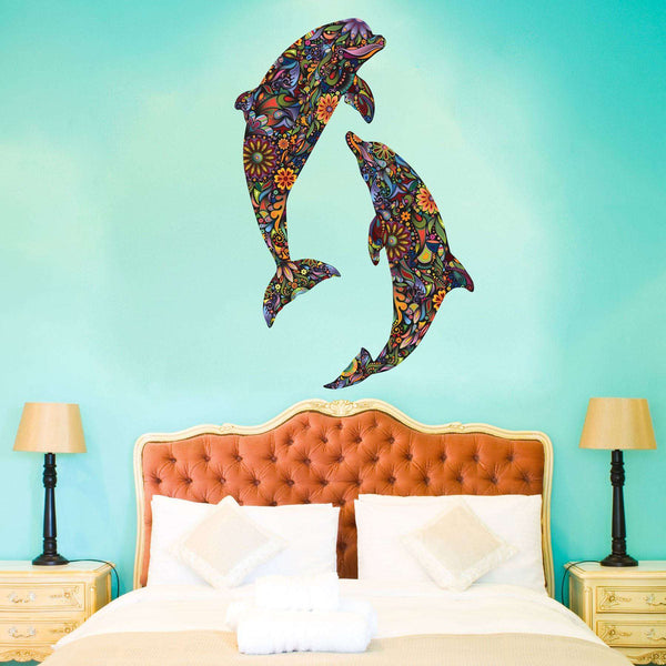 Dolphin Duo Wall Sticker - My Wonderful Walls