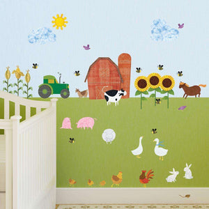 Farm Wall Decals – Peel & Stick Farm Theme Wall Mural Sticker Kit - MINI SET - My Wonderful Walls