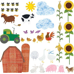 Farm Wall Decals – Peel & Stick Farm Theme Wall Mural Sticker Kit - MINI SET - My Wonderful Walls