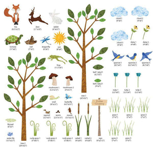 Forest Friends Wall Decal Kit - JUMBO SET - My Wonderful Walls