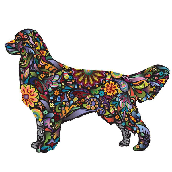 Golden Retriever Dog Decal Wall Sticker - My Wonderful Walls