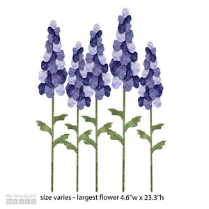 Hollyhock Wall Stickers - My Wonderful Walls