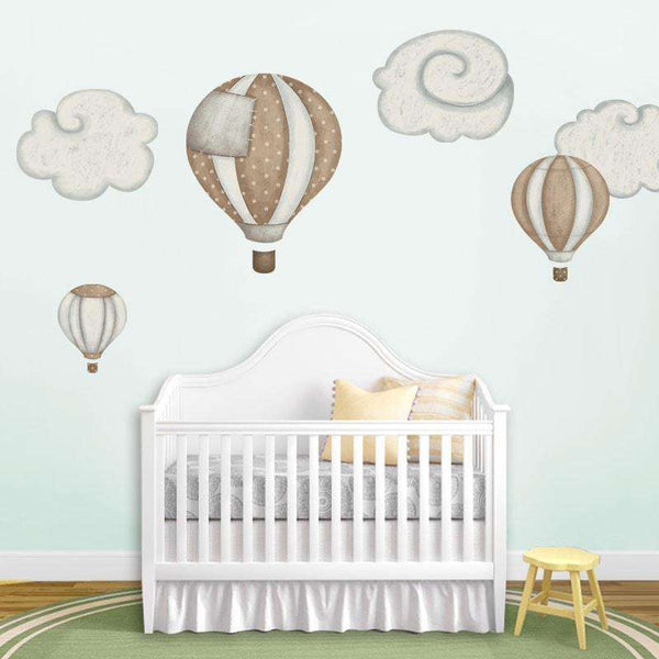 Hot Air Balloons and Cloud Wall Stickers - My Wonderful Walls