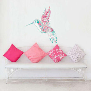 Hummingbird Swirl Wall Sticker - My Wonderful Walls