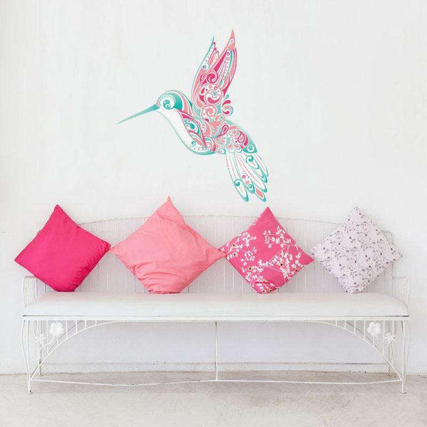Hummingbird Swirl Wall Sticker - My Wonderful Walls
