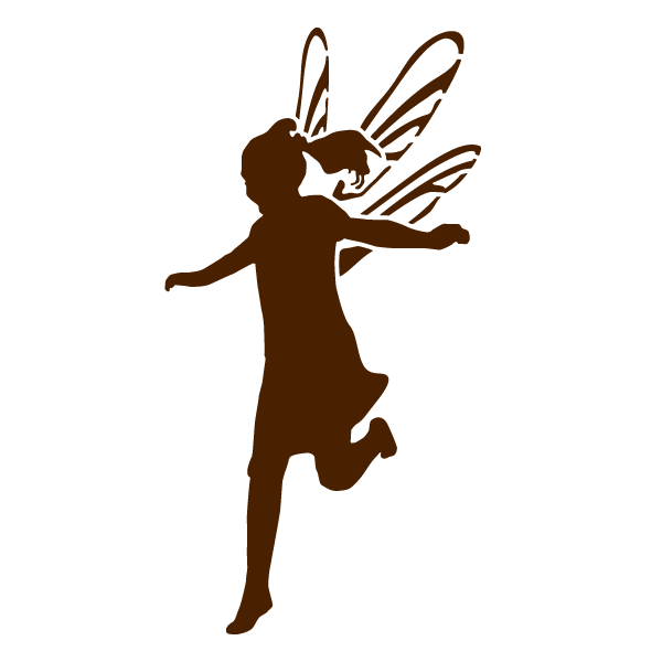 Jumping Girl Fairy Stencil