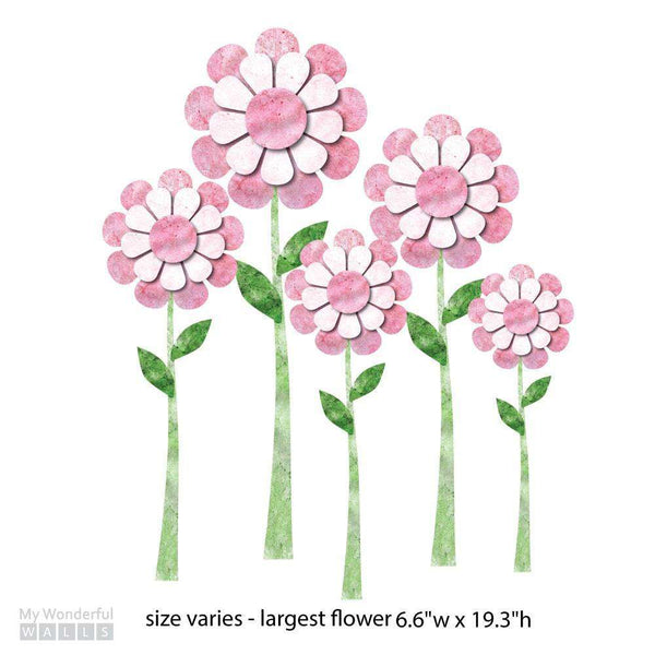 Large Daisy Flower Wall Stickers - My Wonderful Walls