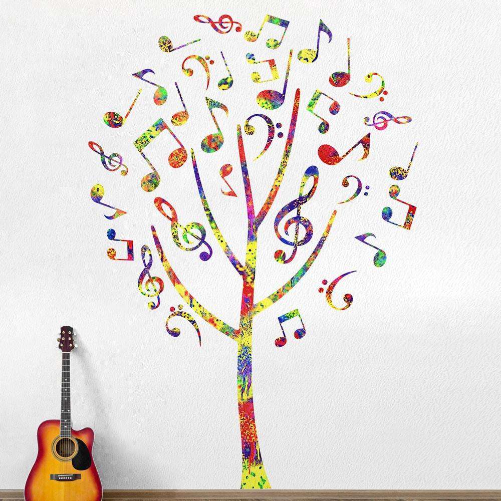 Music Note Tree Wall Decal