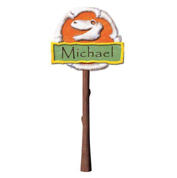 Personalized Dinosaur Sign Wall Sticker - My Wonderful Walls