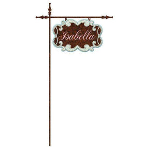 Personalized Ornate Garden Sign Wall Sticker - My Wonderful Walls