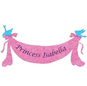 Personalized Princess Banner Wall Sticker - My Wonderful Walls