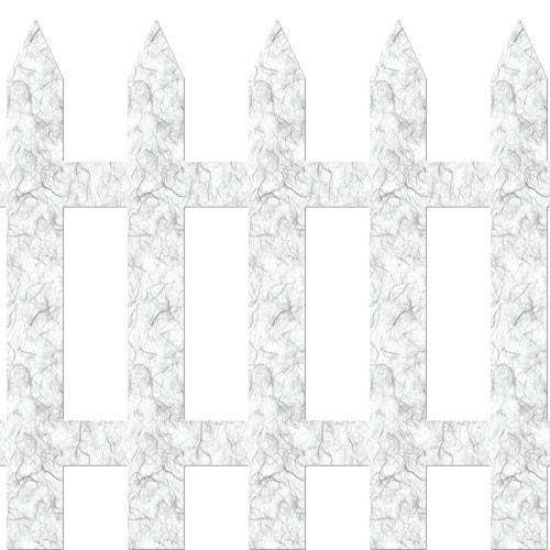 Picket Fence Wall Stickers 12 count - My Wonderful Walls