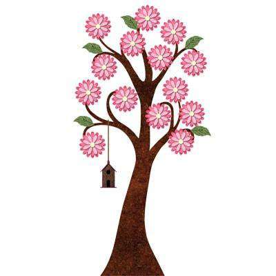 Splendid Flower Garden Wall Decal Sticker Kit - JUMBO SET - My Wonderful Walls