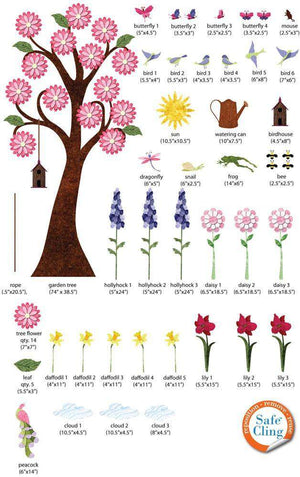 Splendid Flower Garden Wall Decal Sticker Kit - JUMBO SET - My Wonderful Walls