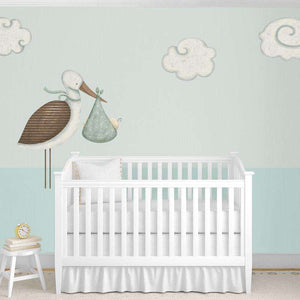Standing Stork and Cloud Wall Stickers - My Wonderful Walls