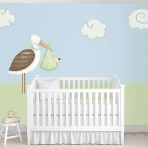 Standing Stork and Cloud Wall Stickers - My Wonderful Walls
