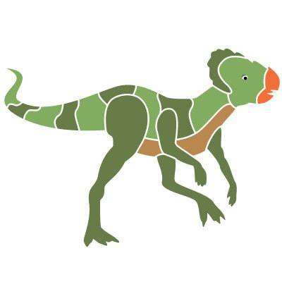 Stygimoloch Dinosaur Stencil