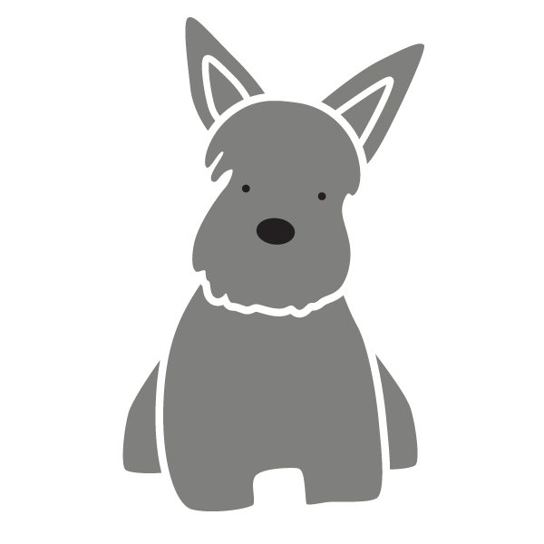 Terrier Dog Stencil